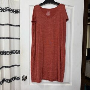 Time And Tru V-neck dress in size large orange